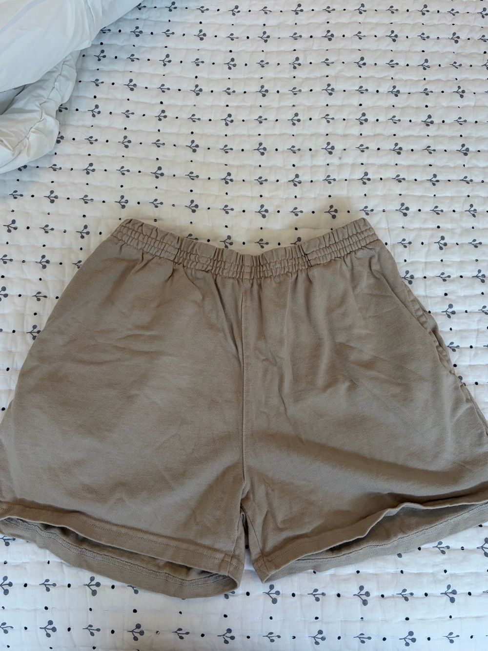 Brandy Melville Elastic-Waist Brown Shorts
